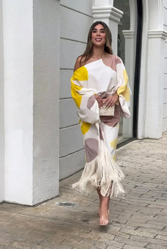 CONJUNTO DE 2 PIEZAS CON FLECOS