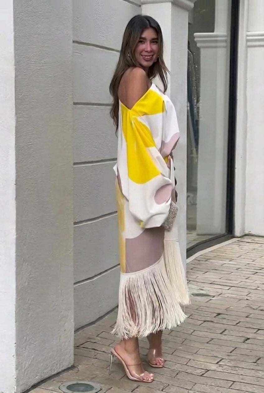 CONJUNTO DE 2 PIEZAS CON FLECOS