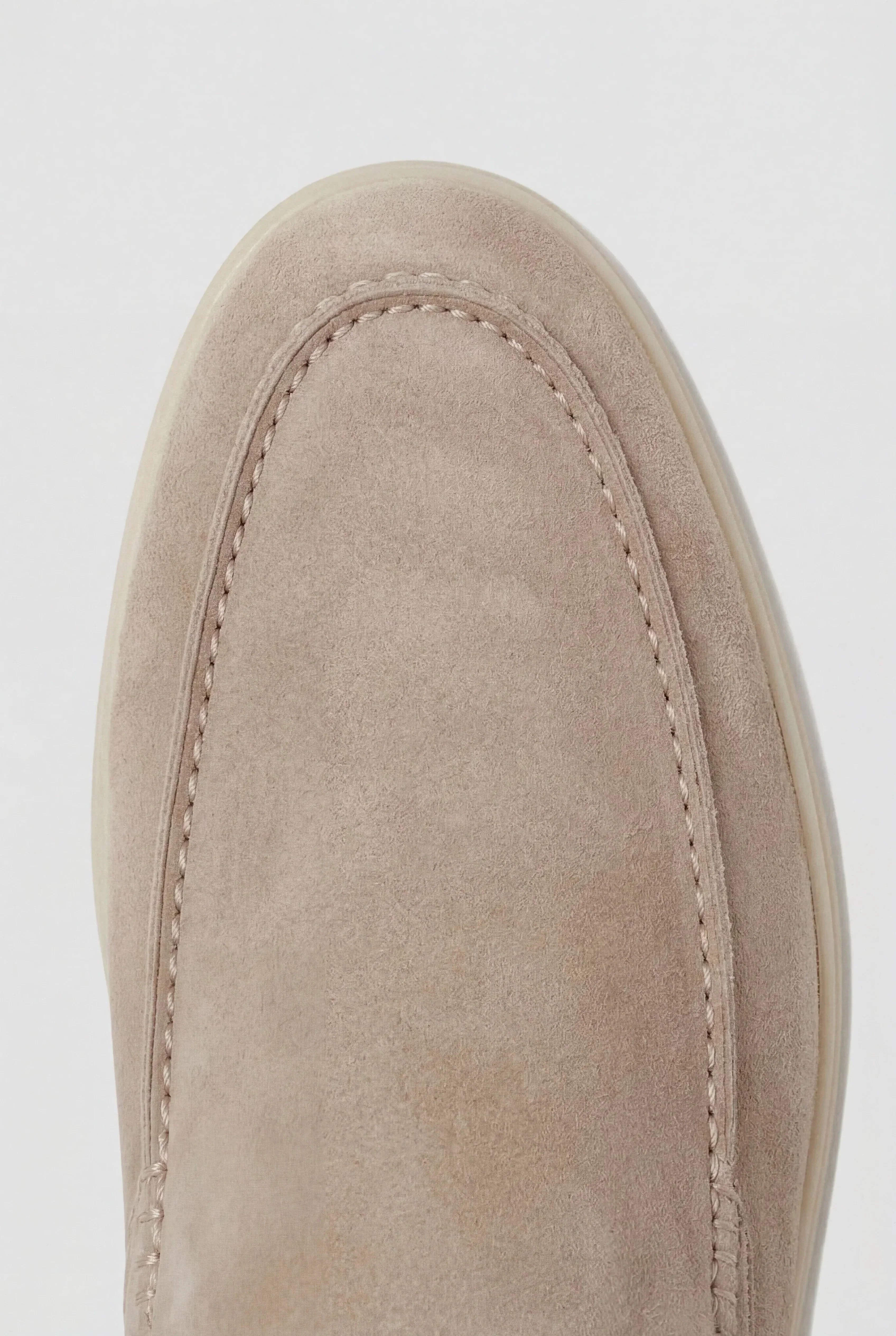 Mule náutico de ante beige