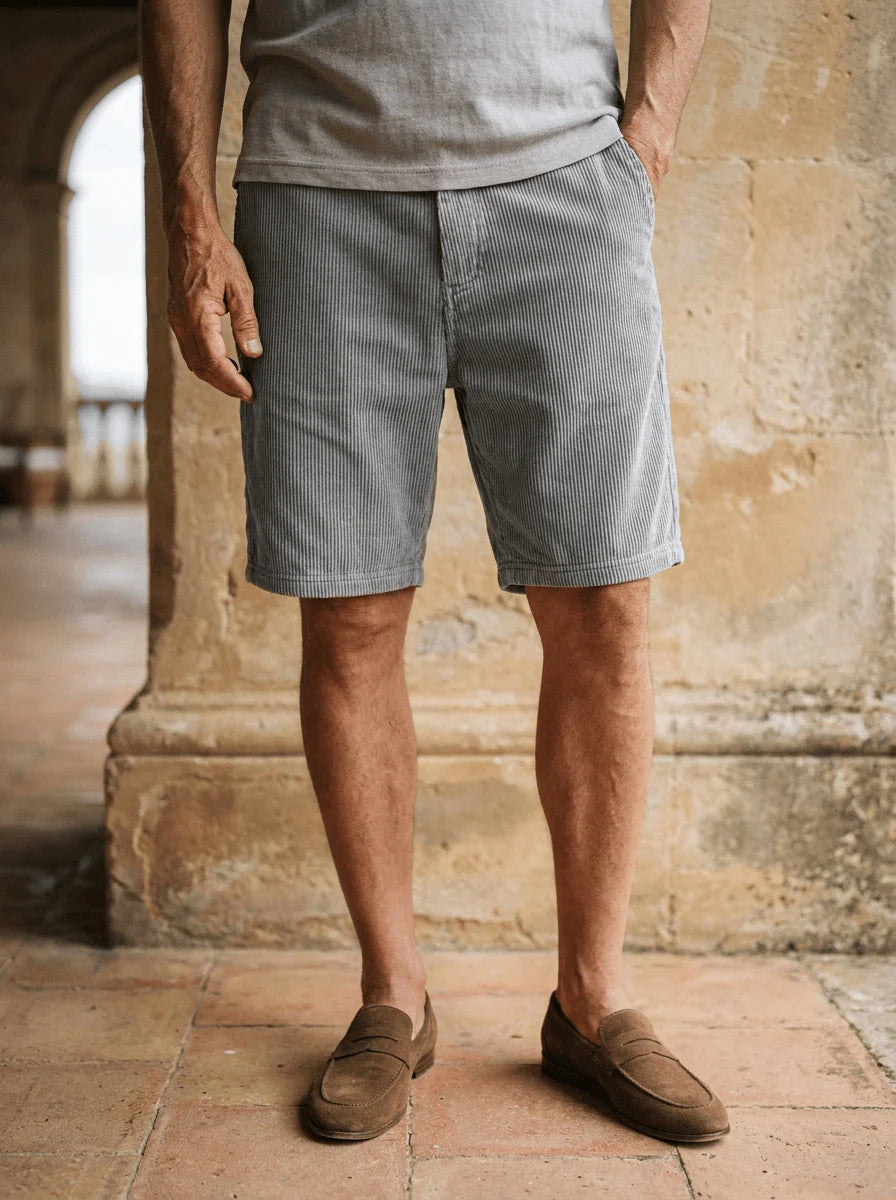 LENOIR | PANTALONES CORTOS DE PANA ELEGANTE