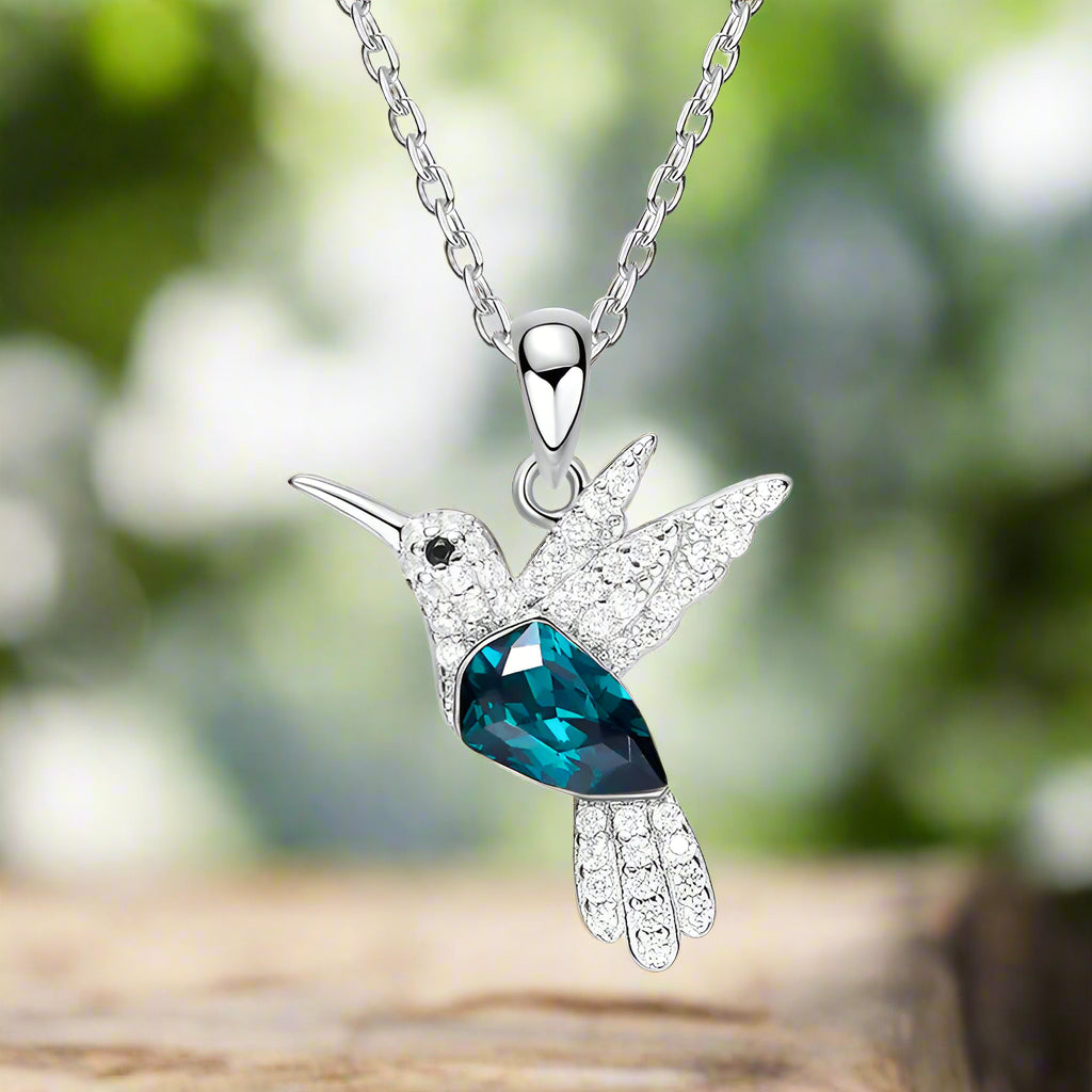 Collar Hummingbird Sparkle con circonitas