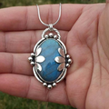 Collar vintage de piedra azul