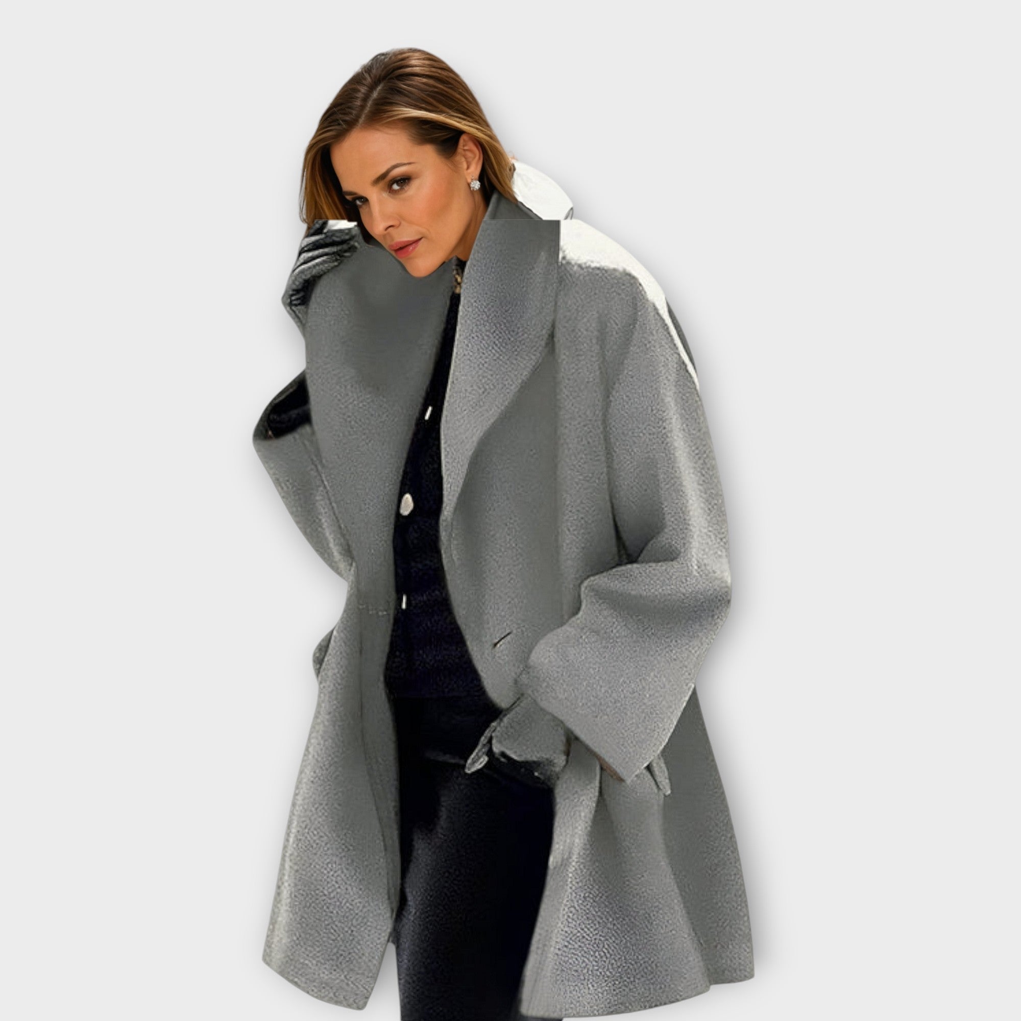ABRIGO DE LANA ELEGANTE