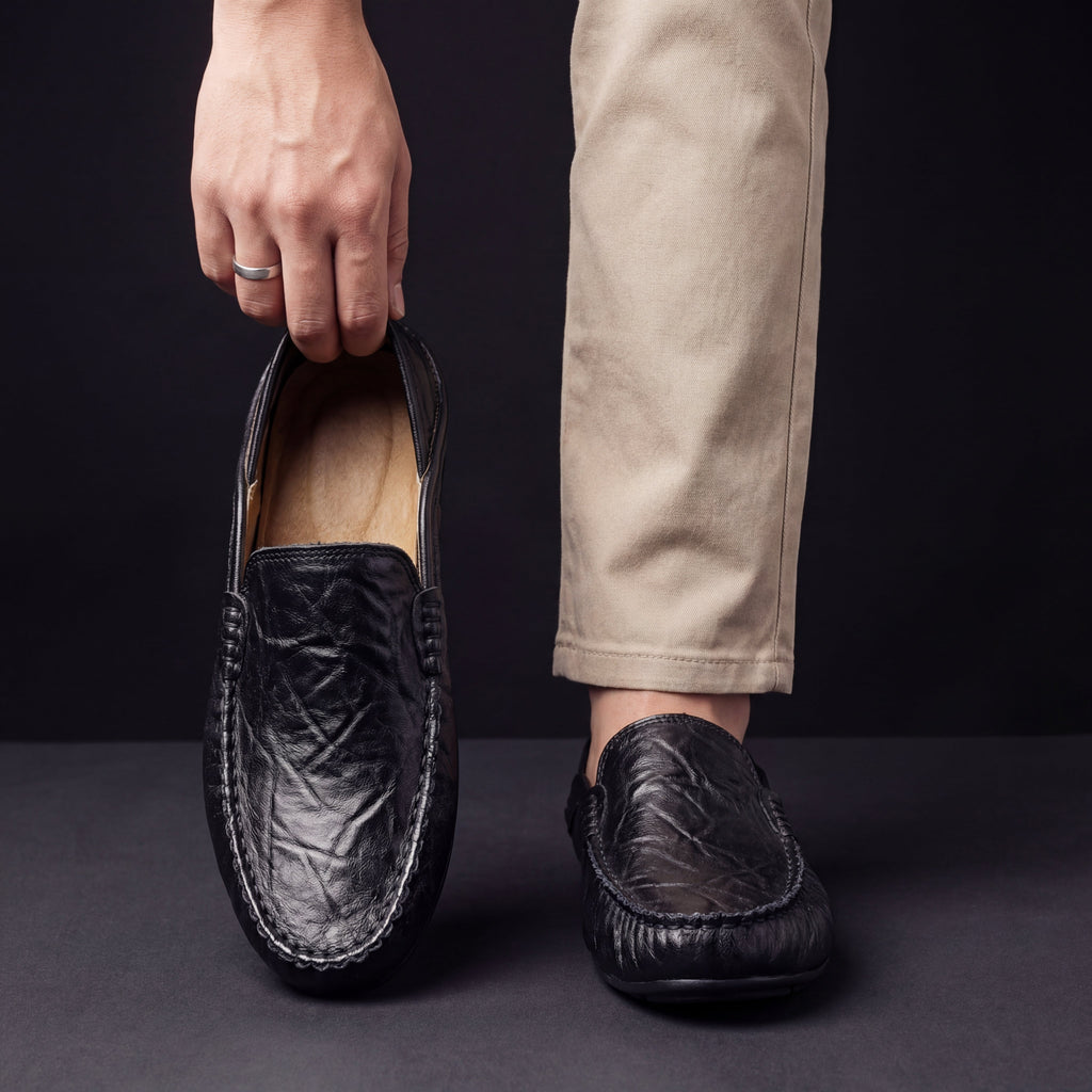 AGUSTIN | MOCASINES DE CUERO PARA HOMBRES