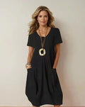 VESTIDO FLUIDO CASUAL Y CÓMODO