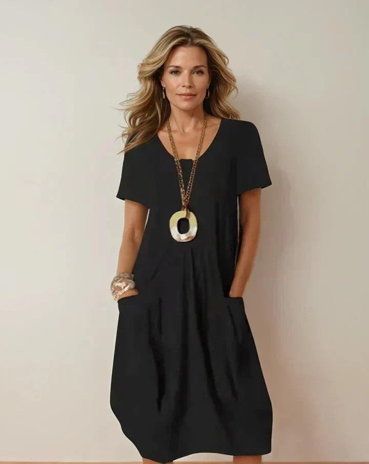 VESTIDO FLUIDO CASUAL Y CÓMODO