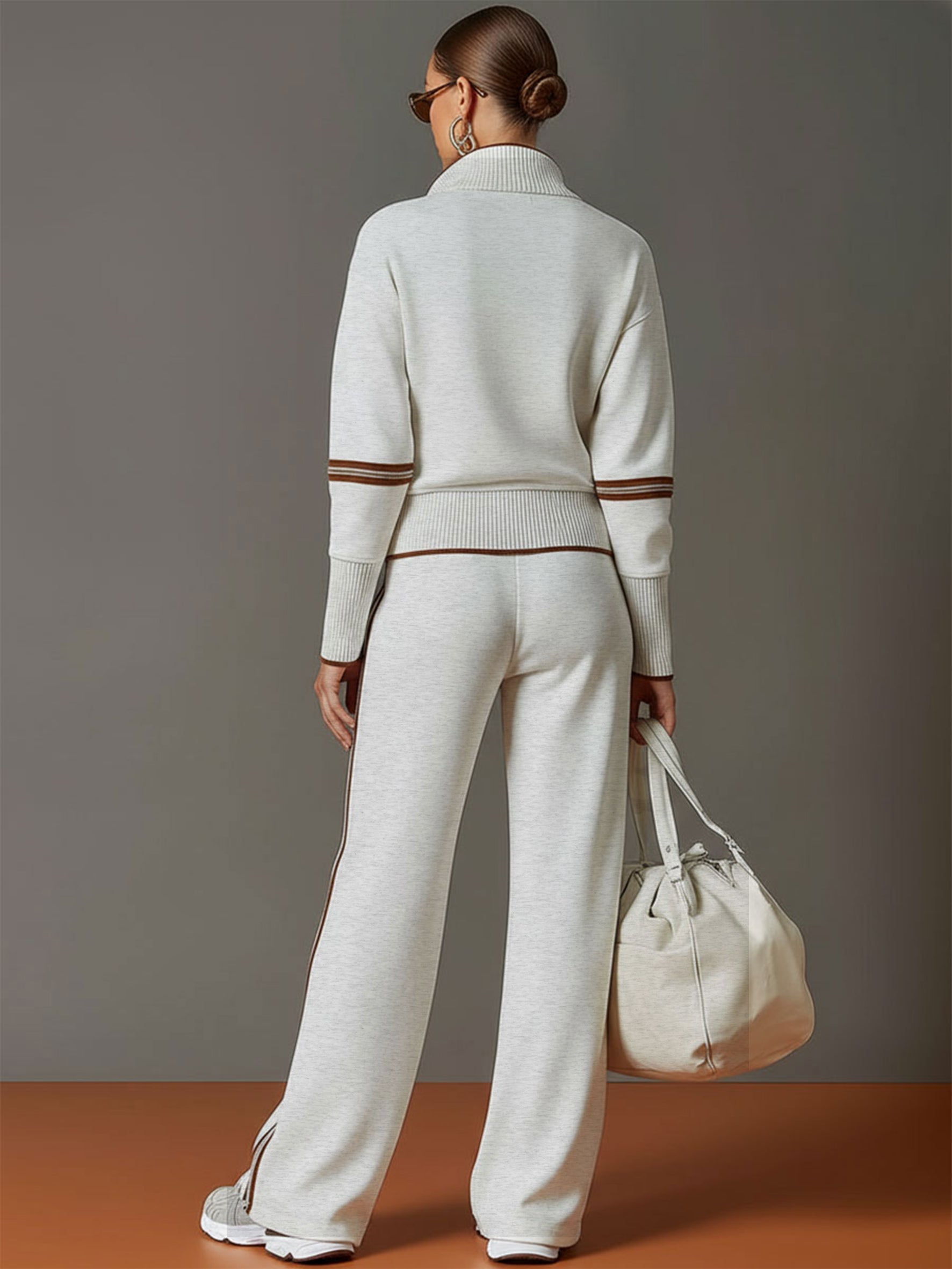 BLUSA Y PANTALÓN DE PIERNAS ANCHAS