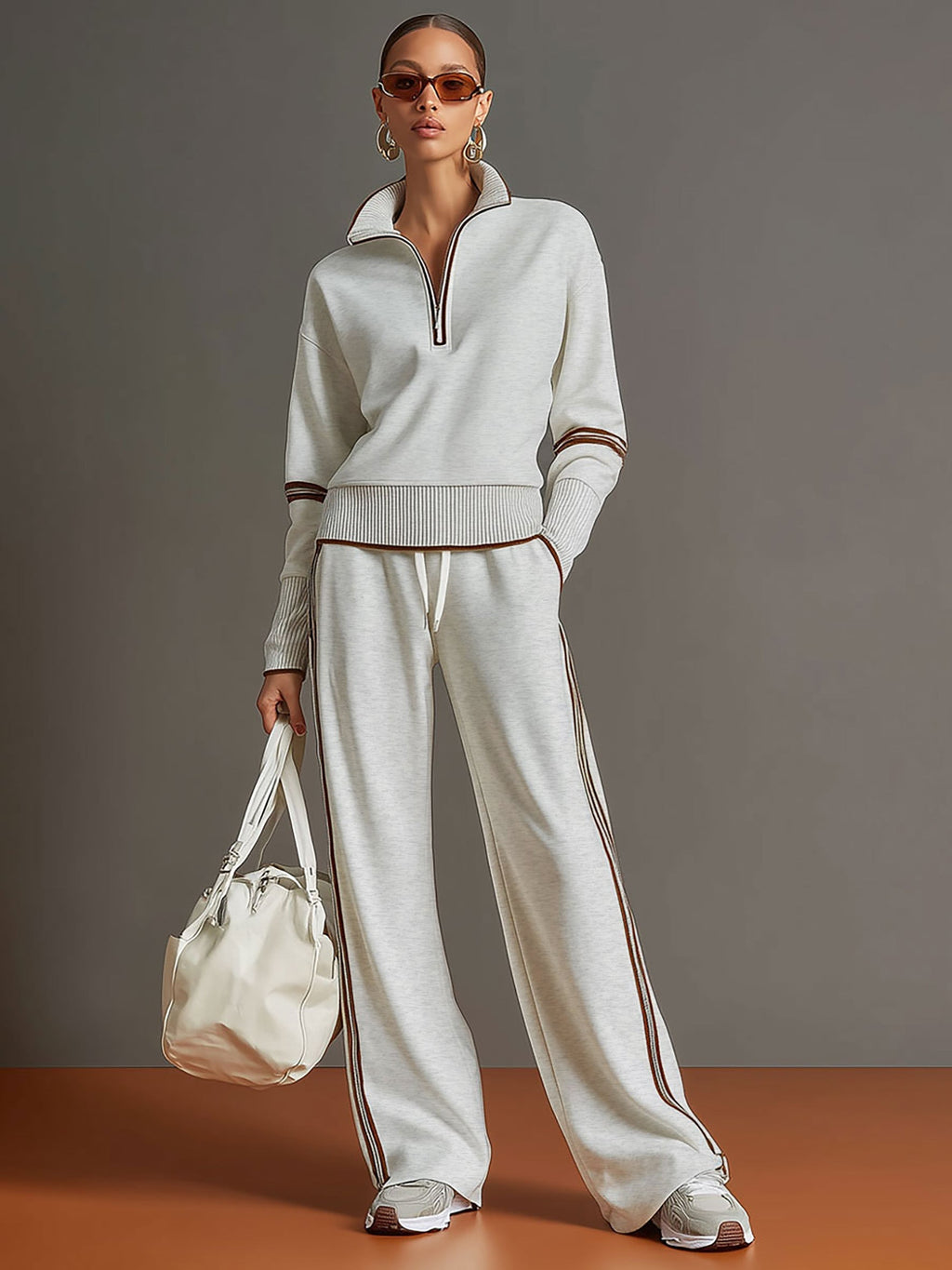 BLUSA Y PANTALÓN DE PIERNAS ANCHAS