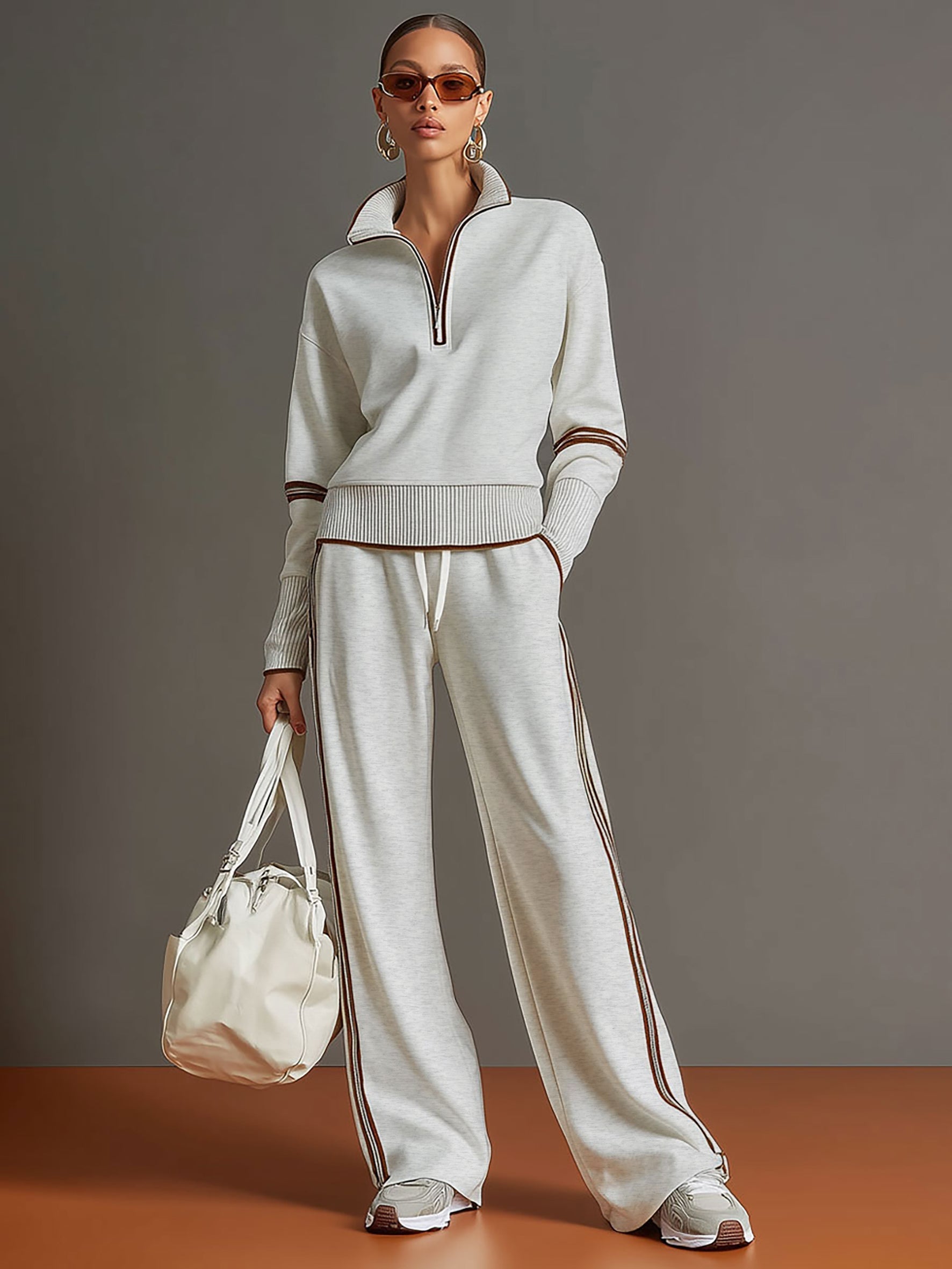 BLUSA Y PANTALÓN DE PIERNAS ANCHAS