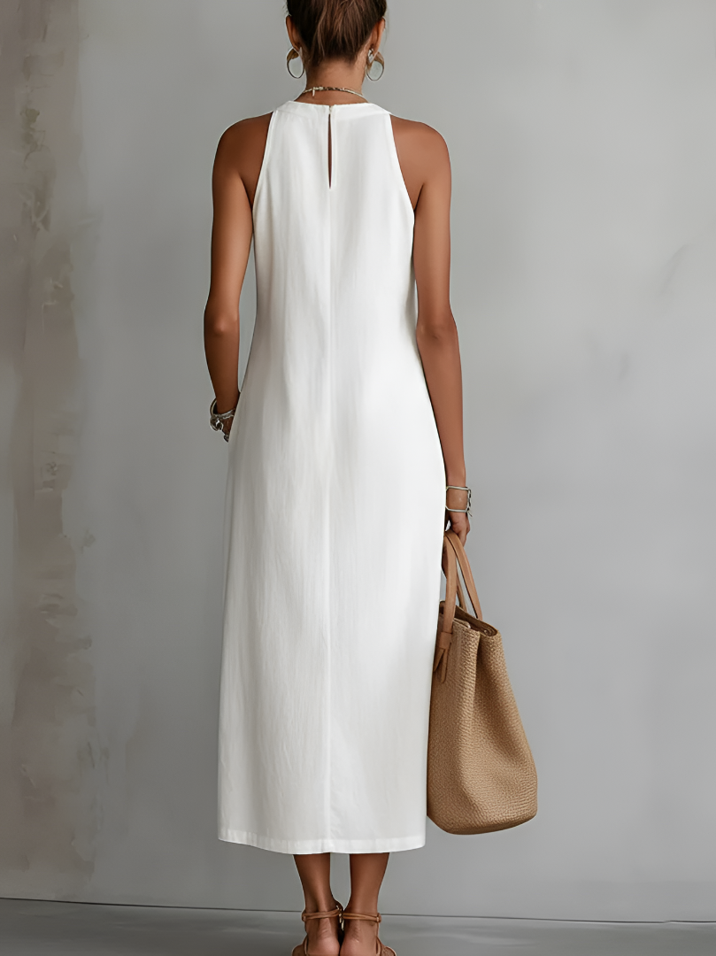 VESTIDO MIDI HOLGADO BORDADO