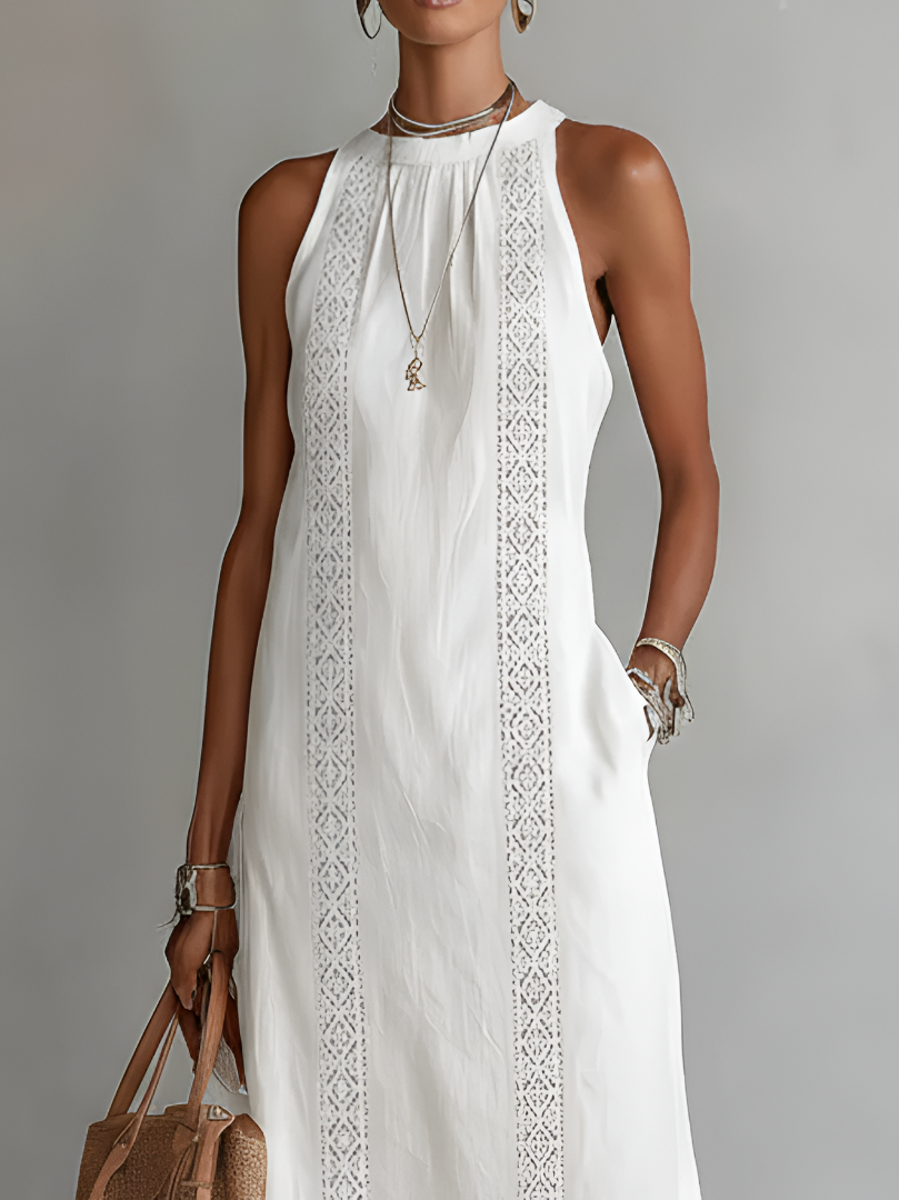 VESTIDO MIDI HOLGADO BORDADO