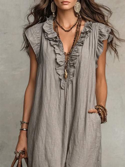 CARMELA | VESTIDO LARGO BOHEMIO