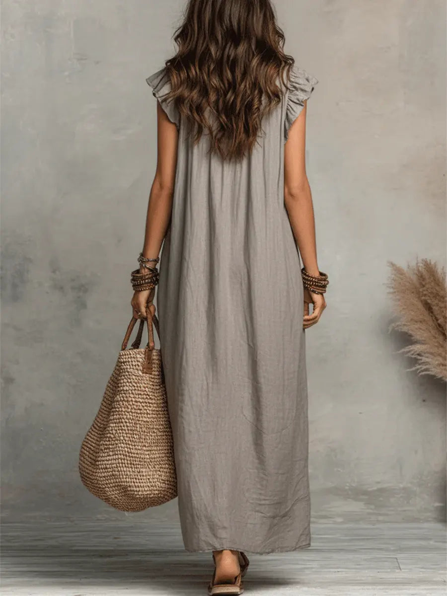 CARMELA | VESTIDO LARGO BOHEMIO